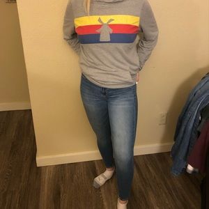 Light wash hi-rise jeggings